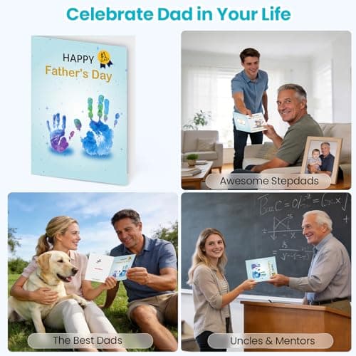 mountova Bonus Dad Stepdad Father's Day Card, Funny Animated Shaking Light Up and Musical Stepdad Greeting Card from Step Son Daughter，5.9" x 7.9" - Thumbnail 6