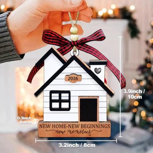 New Home Ornament 2026- Housewarming Gifts New Home, New House New Beginning, House Warming Gift for Women, Couple, homeowners, New Home Gift Ideas - First Home Christmas Ornament 2026 - Thumbnail 3