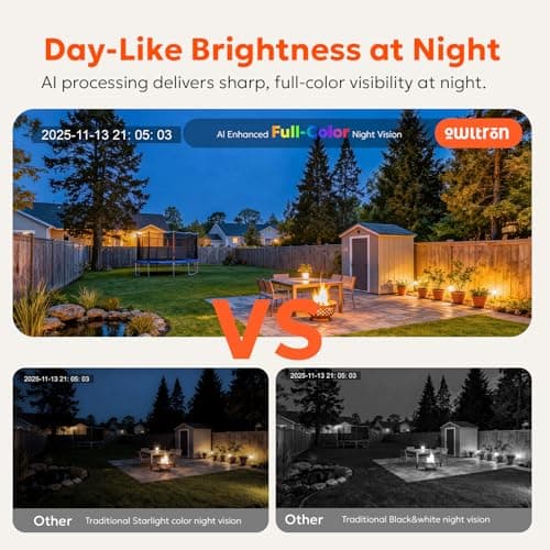 owltron 2K Window Camera, 5G & 2.4GHz WiFi Indoor Cameras for Home Security with Al Color Night Vision, Human/Motion Detection, Real-Time Alerts, Anti-Glare, Easy & Quick Install, 24/7 Recording - Thumbnail 3