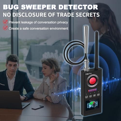 JAXTIN G66 Pro Hidden Camera Detector with AI Auto Scan, Magnetic GPS Tracker, Infrared Camera Finder, LED Display (Medium) - Thumbnail 5