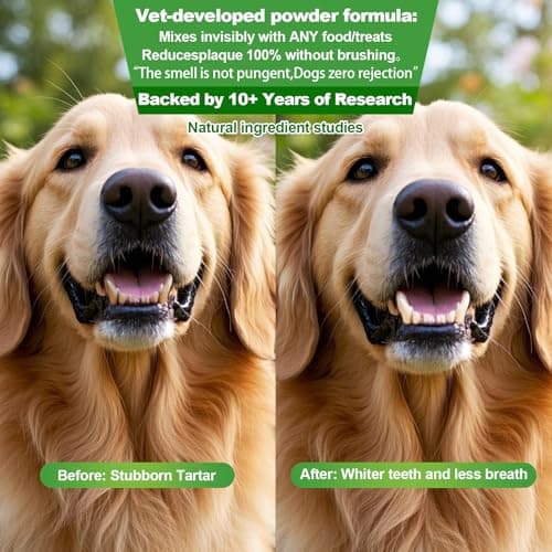 Dog Dental Powder,Dog Teeth Cleaning Powder,Dog Dental Cat Dental Care,Cat and Dog Teeth Cleaning,Canine Plaque Remover Helps Reduce Bad Breath,Improve Pet's Oral Cavity and Freshen Breath（80G） - Thumbnail 3