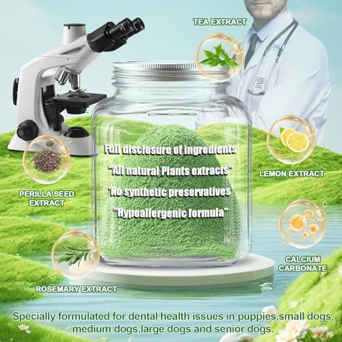 Dog Dental Powder,Dog Teeth Cleaning Powder,Dog Dental Cat Dental Care,Cat and Dog Teeth Cleaning,Canine Plaque Remover Helps Reduce Bad Breath,Improve Pet's Oral Cavity and Freshen Breath（80G） - Thumbnail 5