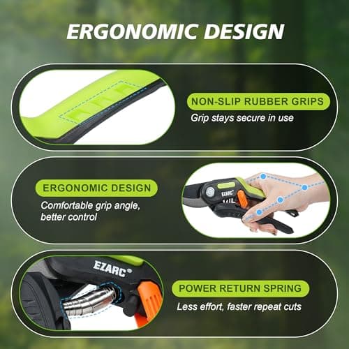 EZARC Garden Pruning Shears, Bypass Hand Pruner 1 Inch Cut Capacity, Garden Clippers Hand Tools for Cutting Flowers, Trimming Plants, Picking Fruits, 1 Pack - Thumbnail 4