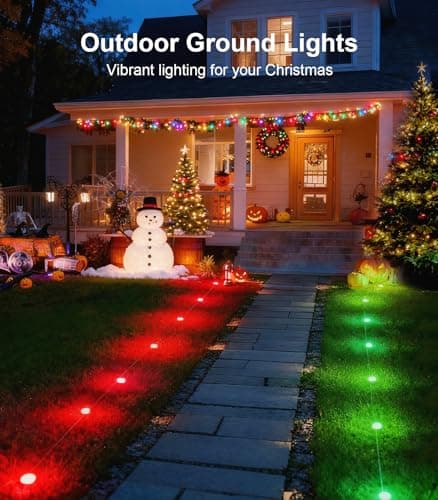 50Ft Permanent Outdoor Ground Lights Smart Color Changing, Pathway Christmas Lights Waterproof, Walkway Lighting for Outside Garden Back Yard Driveway Patio Sidewalk Landscape Path Decorations - Thumbnail 2