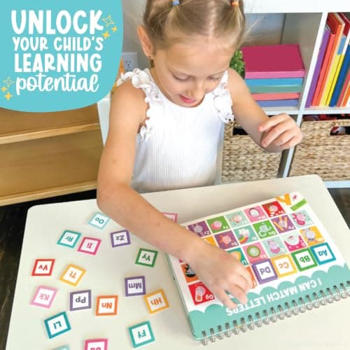 Hadley Designs My First Busy Book Screen Free Activities for Toddlers 3-5 - Toddler Busy Book Velcro 174pcs, Preschool Learning Activities, Quiet Time Travel Airplane Car Road Trip Essentials Kids 4-8 - Thumbnail 4