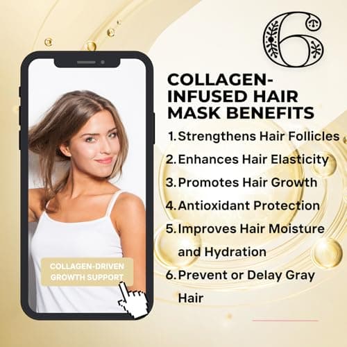 Fadelo Keratin Hair Treatment, Deep Conditioning Hair Mask for Damaged Hair with Collagen & Keratin, Professional Hair Care Solution, 500ml (16.9 Fl Oz) - Thumbnail 6