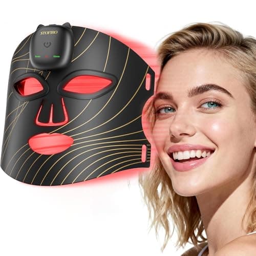 Stofiro FDA-Cleared 850nm Red Light Therapy Mask for Face with Eye Protection, Christmas Birthday Mother’s Day Gifts for Women, Home Beauty Device - Image 1