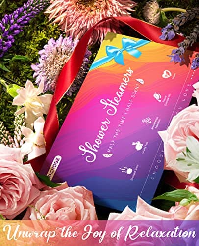 POPCHOSE Shower Steamers Aromatherapy, Valentines Day Gifts for Him, Her, Mom, Daughter, Wife, Birthday Gifts for Women - 8 Scented Shower Tablets with Gift Packaging, Self Care & Relaxation Home Spa - Thumbnail 2