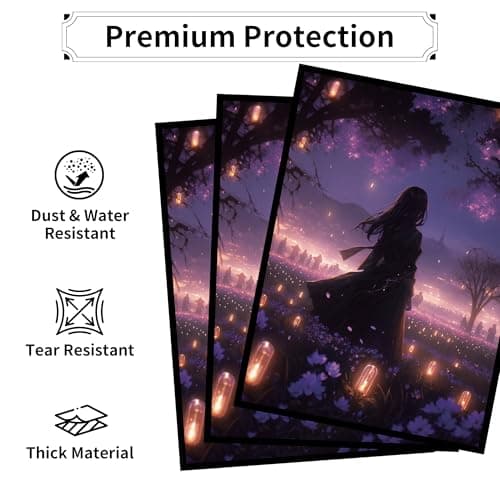 MTG Card Sleeves, Ultra Clear Front & Matte Finish Back, 100 Count Standard Size Matte Art Sleeve for Magic The Gathering (Fantasy Girl) - Thumbnail 4