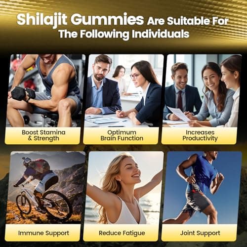 VivoNu Shilajit for Men & Women Gummies | 4000mg High Potency 10-in-1 Formula with Pure Himalayan Shilajit, Ashwagandha, and 75% Fulvic Acid | Sugar-Free Vegan, 85+ Trace Minerals - Thumbnail 4