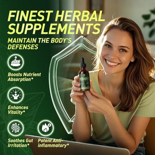 B BEWOTHS Organic Oregano Oil Drops | Oil of Oregano with Black Seed Oil, Vitamin E, 80% Carvacrol Oregano Drops for Immune, Antioxidant, Gut Detox Cleanser Support - Non-GMO, Vegan (240-day Supply) - Thumbnail 4