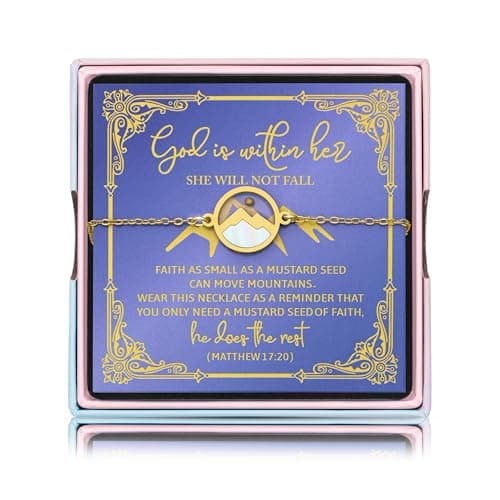 YLWJSP Teen Girl Gifts Trendy Stuff,Mustard Seed Bracelet for Women, Gold/Silver Adjustable Chain Bracelet Christian Gifts (Gold) - Image 1