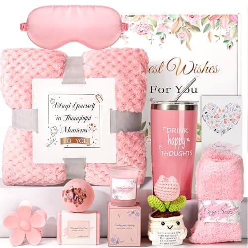 Gift Baskets for Women, Self-Care Get Well Soon Gifts Birthday Gift box for Women,Spa Unique Box Feel Better Care Package, Thinking of You Christmas Gifts for Mom, Wife, Sister, Grandma Friends - Image 1