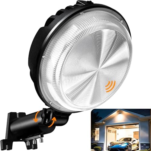 MOONTIP 150W 20000LM Dusk to Dawn Outdoor Lighting, LED Barn Lights Outdoor with 150° Adjustable Photocell Pole Light 6500K Flood Light, IP66 Waterproof Area Street Light for Garage Warehouse Yard - Image 1