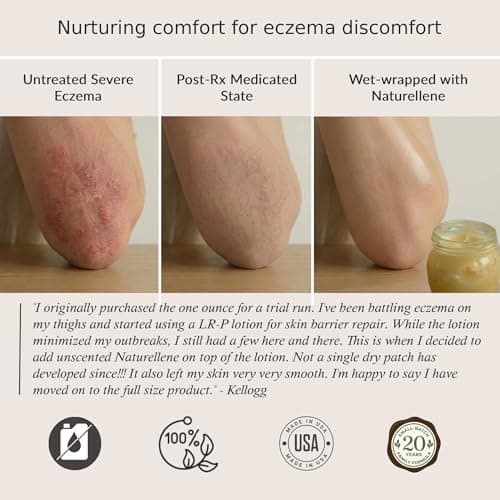 Travel Size Toiletries, Unscented, Natural Lotion, Body Moisturizer, Face Cream, No Petroleum Organic Castor & Jojoba Oil Aftershave Balm Beard Oil Diaper Rash Cream Tattoo Aftercare | Glass 1 oz - Thumbnail 6