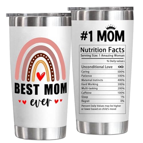 YXOTJHS Best Mom Ever Tumbler - Mothers Day Gifts For Mom Wife - Mothers Day Gifts For Mom From Daughter Son Kids - Birthday, Christmas Gift Ideas For Moms - 20 Oz Tumbler - Image 1