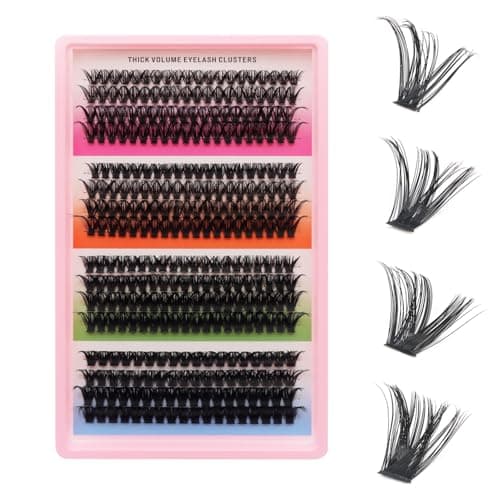 DIY Lash Extension Kit with Individual Cluster Lashes, At Home Eyelash Lash Extensions, Customizable Lash Clusters for Natural to Full Volume Looks(320PCS 40D/60D/80D/100D) - Image 1
