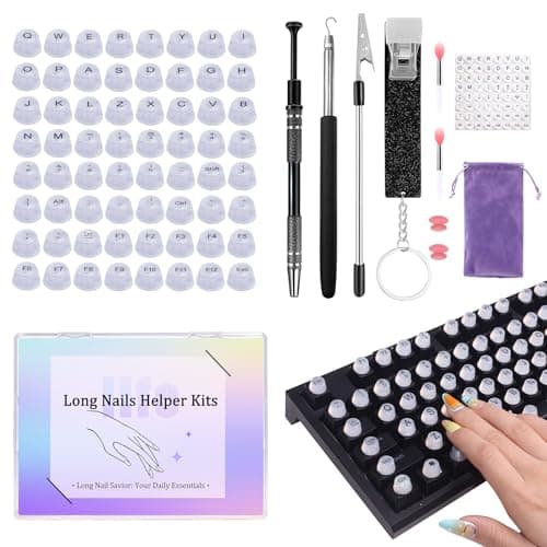 Raisetip Long Nail Helper Tool|Raised Button Keyboard, Jewelry Grabber Tool, Bracelet Helper, Card Grabber, Silicone Lip Brushes – Ideal Gift for Women with Long Nails - Image 1