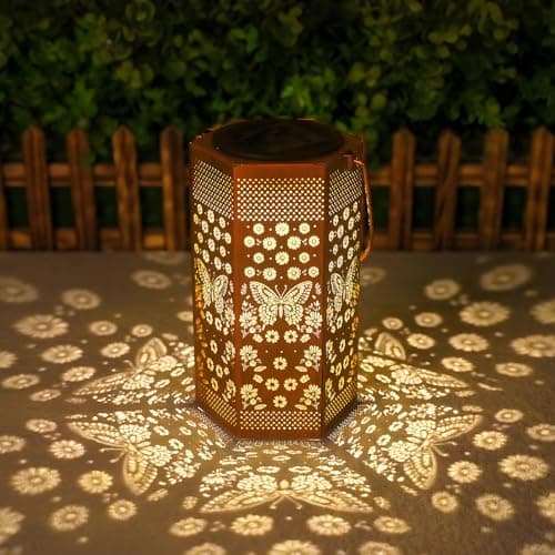 Solar Lights Outdoor Butterfly - Mothers Day Gifts for Mom Grandma - Birthday Day Gifts for Women, Butterflies Solar Lantern Outdoor Waterproof Outdoor Decoration for Outside - Image 1