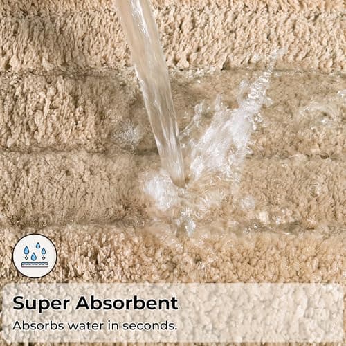 GRANNY SAYS Khaki Bathroom Rugs Non Slip, 59" x 20, Small Bathroom Rugs Washable，Bath Mats for Floor, Microfiber Bath Mat for Tub, Absorbent Shower Rug - Thumbnail 5