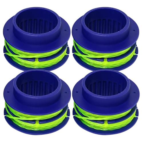 4PC Replacement AS1300 Blue Spool for EGO ST1500 ,ST1500-S,ST1500SF,ST1502SA,ST1502XY,ST1504SF (Use AH1300 head) 15-Inch Trimmer, Trimmer Spool for Kobalt 24V KST 2224B-03,KST 1124B-03,KST 2024A-03 - Image 1