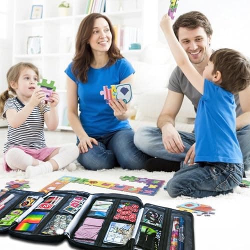 Mi Ya Mi Lai 17-Pocket Board Game Organizer Carry Case - Storage & Travel Case for Games, Cards, Tokens, Dice Accessories. - Thumbnail 2
