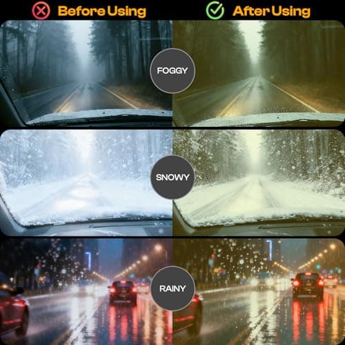 SODQW Night Driving Glasses for Women Men Polarized Anti Glare Night Vison Glasses for Nighttime Driving UV400 Yellow Lens 26 - Thumbnail 3