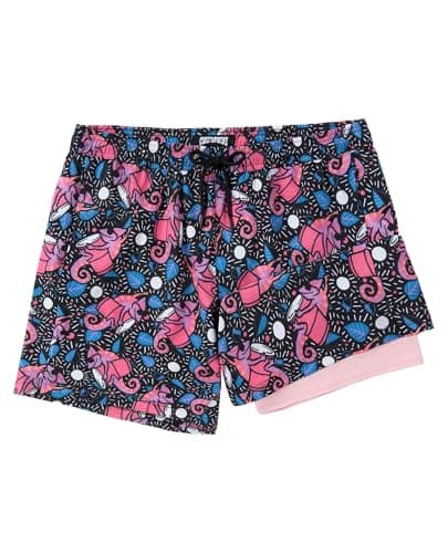 CoozySphere 5inch Mens Swim Trunks: 2 in 1 with Compression Liner 5 Inch Pockets Drawstring Stretch Quick Dry Lined Funny Beach Pool XL - Image 1