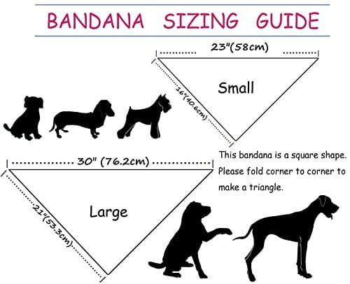 ARING PET Summer Dog Bandanas, Autumn Leaf Floral Kerchief Triangle Bibs Scarf for Puppy Small Medium Large Boy Girl Dogs Cats-L - Thumbnail 6