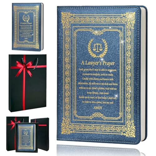 QDWXDEL Lawyer Gift for Women,Journal for Women,A5 Hardcover Leather Journal - 200 Pages Premium Paper Notebook,Lawyer Journal Notebook for School, Work (Lawyer Blue) - Image 1