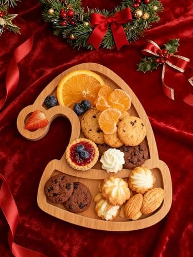AYWVRBST Cheese Board, Fruit Candy Plate, Fruit Plate, Cutting Board (Tree) (Hat) - Image 1