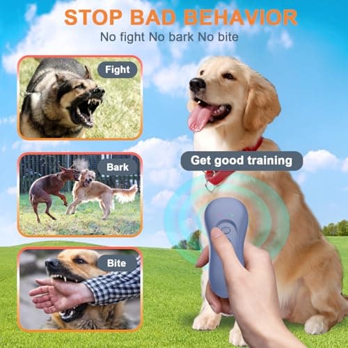 SILENTPAL Dog Bark Deterrent Device,Anti-Barking Device,Up to 15Ft Long Range & Rechargeable Bark Control,Stop Barking Dog Devices,Safe for Dogs Training,Indoor & Outdoor(Purple) - Thumbnail 3