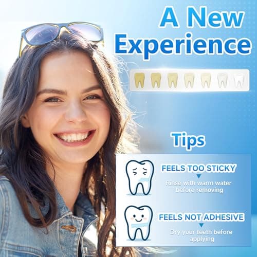 Milumber Teeth Whitening Strips for Sensitive, 42 Strips Whitener Safe Whitestrip, Deep Stains Removal Tooth Whitening, Enamel Safe Non-Slip Dry Strip Technology for Whiter Teeth, Mint - Thumbnail 6