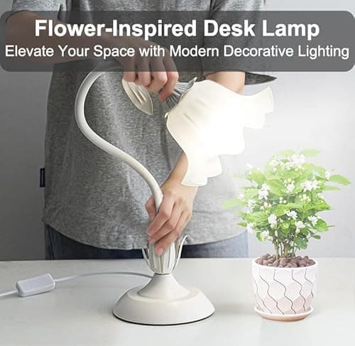 Table Top Grow Light for Indoor Plants – Decorative Desk Plant Light for Succulents Bonsai Cactus, Adjustable Desktop Grow Lights with Base, Cute Office Mini Grow Lamp - Thumbnail 4