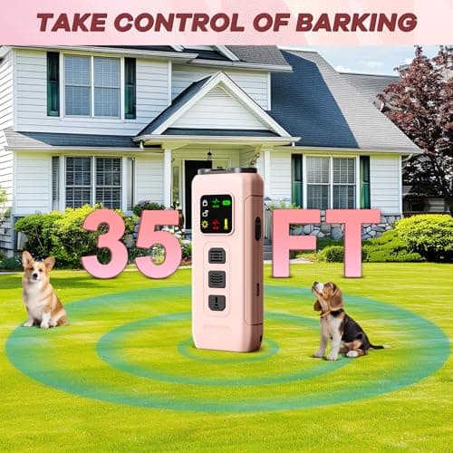 Myiwb Ultrasonic Dog Bark Deterrent & Anti-Barking Training Device, 3 Modes to Stop Dog Barking, Handheld Tool, Safe, Rechargeable, Compact and Portable, Suitable for Indoor/Outdoor Use(Pink) - Thumbnail 5