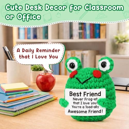 Positive Frog Best Friend Friendship Gifts for Women Men, Back to School - Thumbnail 5