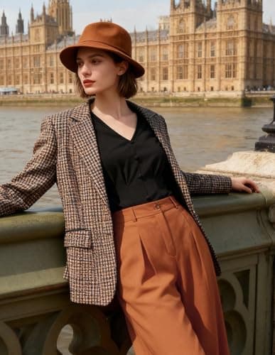 GRACE KARIN Women Business Casual Tops, 2026 Spring Trendy Dressy Blouses, 3/4 Sleeve V Neck Work Shirts Black Medium - Thumbnail 3