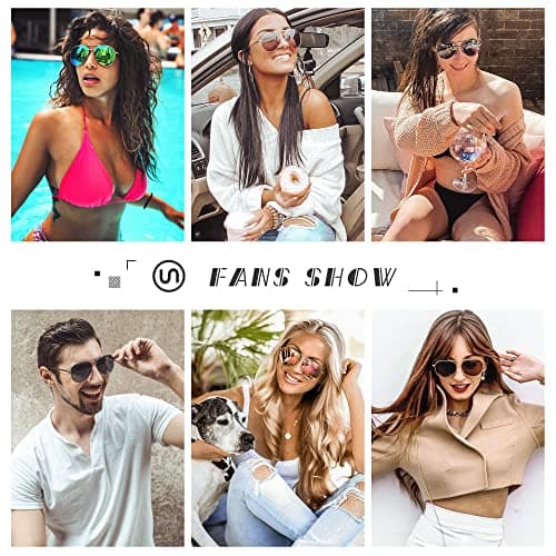 SUNGAIT Women's Lightweight Oversized Aviator Sunglasses - Classic Style Polarized Lens - Thumbnail 3