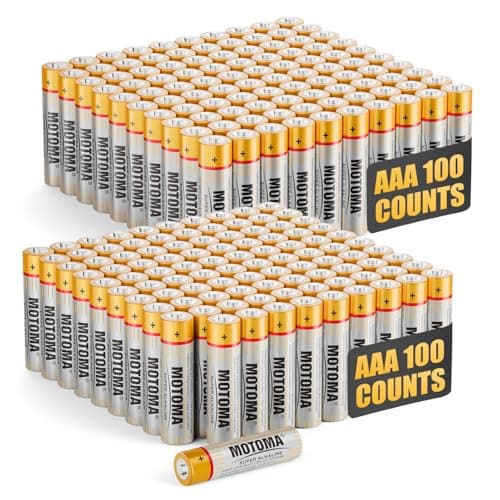 MOTOMA AAA Batteries 200 Pack 1.5V 720mAh Alkaline AAA Battery Long Lasting Power Triple AAA Batteries AAA Size for Household Electronic Devices (Non-Rechargeable) - Image 1