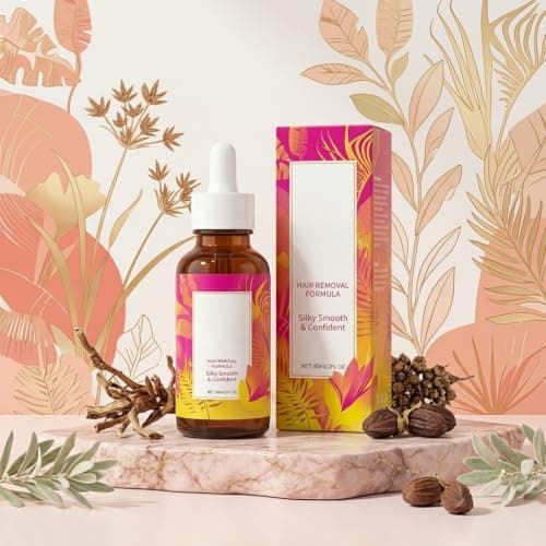 FONSKIN Natural Hair Removal Oil to Slow Body Hair Regrowth for Women & Men | Soothes Skin, Moisturizes & Minimize Pores | Plant-Based, All Skin Types, 2 Fl Oz / 60ml - Thumbnail 3