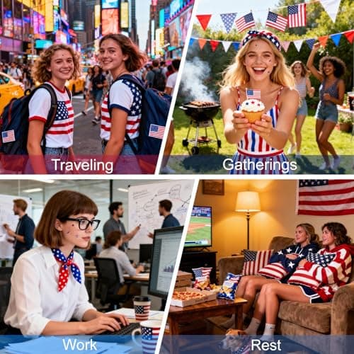 OMADOTO Star Pimple Patches for Face - 72Pcs (14mm) Hydrocolloid Acne Patches For Sports&Gatherings, USA Stars Themed Blemish & Zit Stickers, USA Party Pimple patches, 4th of July Zit Patches - Thumbnail 5