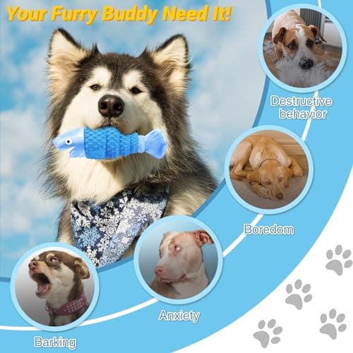 WinTour Tough Dog Toys for Aggressive Chewers, Indestructible Dog Chewers for Medium & Large Breeds, Squeaky Durable Chew Toys to Keep Them Busy, Reduce Boredom, Teeth Cleaning, Bacon Flavor - Thumbnail 2