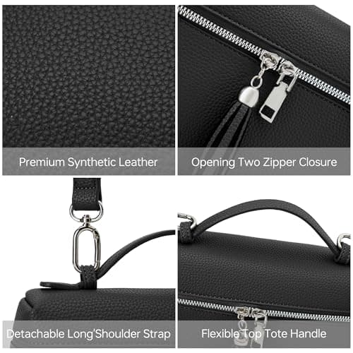 Kiss Sea Designer Shoulder Bags for Women Small Crossbody Bag for Women Pouch Top-Handle Bag - Thumbnail 5