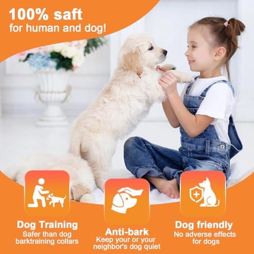 SILENTPAL Dog Bark Deterrent Device,Anti-Barking Device,Up to 15Ft Long Range & Rechargeable Bark Control,Stop Barking Dog Devices,Safe for Dogs Training,Indoor & Outdoor(Purple) - Thumbnail 4