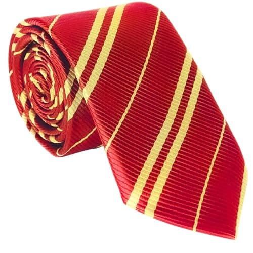 YAOOBEY Cosplay Tie for Easter Valentine’s Party, LED Light Up Necktie Costume Accessory For Men Unisex Adult, Magic School Costumes Birthday Gift, Glow in the Dark Red Tie Striped - Image 1
