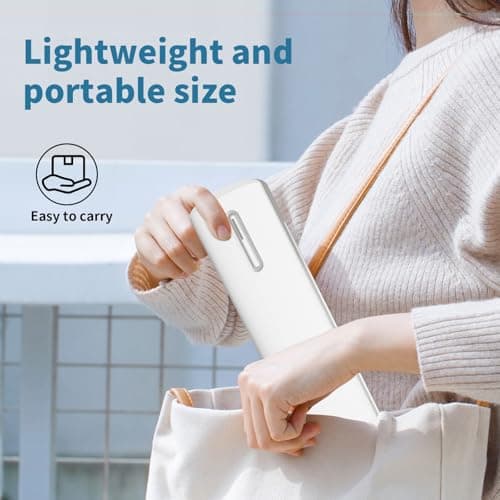 TAGZILO C80 Wireless Printer, Inkless Portable Printer for Travel, Supports A4 8.5 x 11 Inch Thermal Paper, Compatible with Phone & Laptop (White) - Thumbnail 3