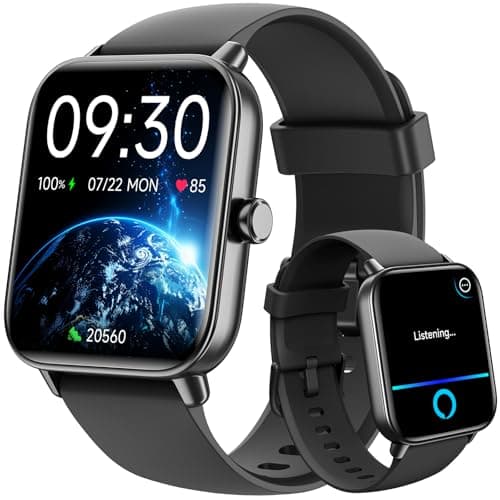 Smart Watches for Men Women, 1.8" Screen Activity Tracker, Heart Rate/Sleep/SpO2 Monitor, Make/Answer Calls, IP68 Waterproof Smartwatch for iPhone & Android, 101+ Sport Modes Fitness Reloj Inteligente - Image 1