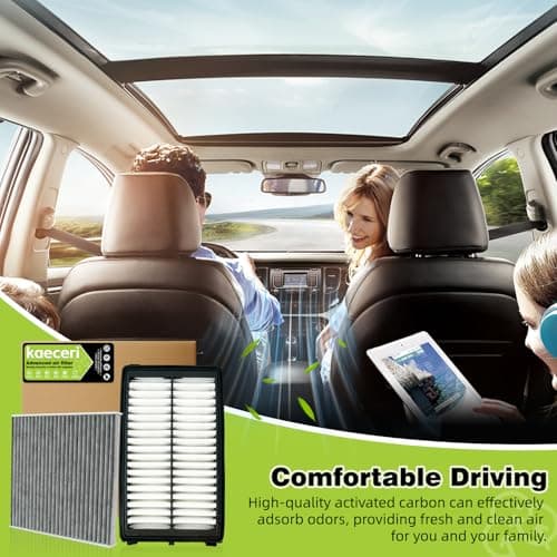 Engine Cabin Air Filter kit for Tucson(2022-2025),for Santa Fe(2021-25), for Sorento(21-25), for Santa Cruz (22-25), for Sport-age (23-25), for K5(21-25), Replace 28113L1000&97133L1000(Not For Hybrid) - Thumbnail 6