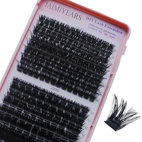 D Curl Wispy Lash Clusters Extensions (150D+200D 10-18mm) Mix 200Pcs Individual false eyelashes DIY Thick Eyelash Extension - Image 1