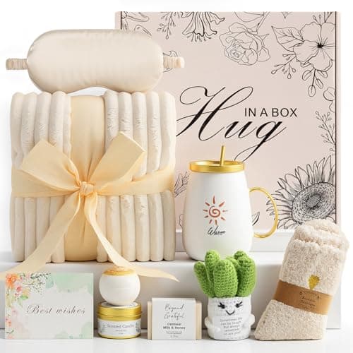 Self Care Basket Gift for Women: Get Well Soon After Surgery Sympathy Spa Set Baskets Gifts for Woman Girls - Birthday Mothers Day Unique Body Care Box Sets Presents for Her Mom Friends Sister Wife - Image 1